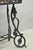 Black Vintage French Art Nouveau Style Heavy Wrought Iron Garden Planter Plant Stand For Sale - Image 8 of 17