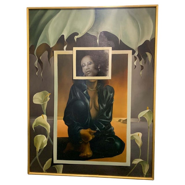 John Voss, Lilies, 1987, Oil on Canvas, Framed For Sale - Image 8 of 9