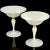 Priced per item (2 pieces available as shown). Beautiful vintage Murano hand blown white, controlled bubbles and gold...