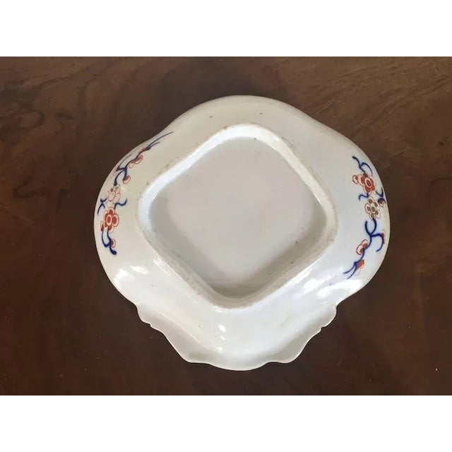 Early 19th Century Coalport Porcelain Imari Shell Shaped Dessert Dish Rock & Tree Pattern For Sale In New York - Image 6 of 8