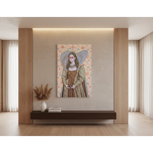 Figurative The Significance of Flowers Painting by Carlos Gamez De Francisco For Sale - Image 3 of 3
