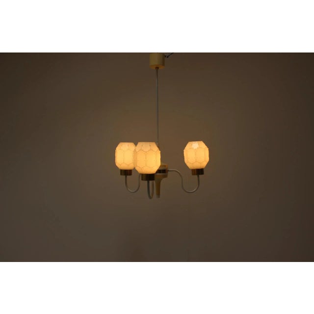 Mid-Century Chandelier by Instala Jilove U Decina, 1970s For Sale - Image 10 of 12