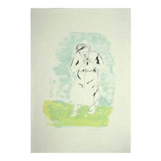 Giovanni Omiccioli, The Woman, Lithograph, 1975 For Sale