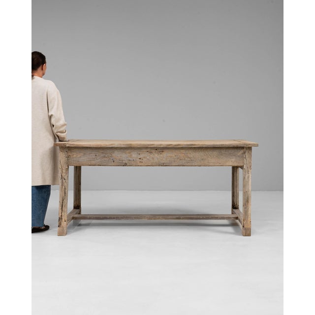 20th Century French Oak Trestle Dining Table For Sale - Image 18 of 18