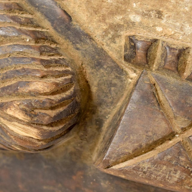 Early 20th Century Early 20th Century Igbo Beaked Wood Mask Nigeria For Sale - Image 5 of 7
