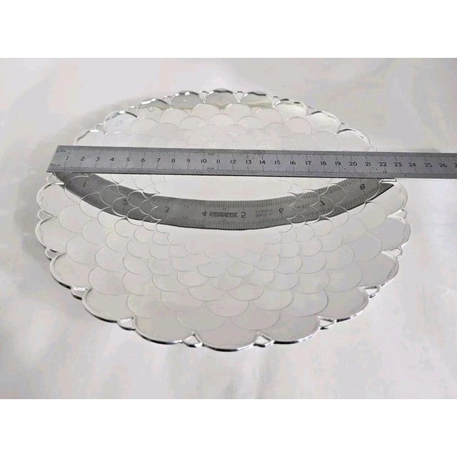 Mid-Century Vintage Sterling Silver Cake Stand from Mappin & Webb, 1962 For Sale - Image 17 of 18