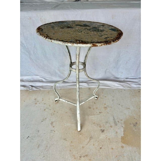 19th Century French Arras Iron Garden Bistro Table For Sale - Image 10 of 12
