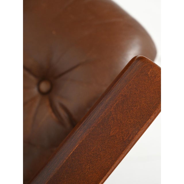 Danish Armchairs in Brown Leather from JM Birking, 1960s, Set of 2 For Sale - Image 12 of 16