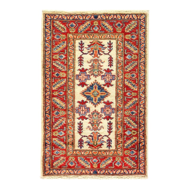 Fine Hand Knotted Kazak Rug For Sale