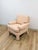 Postmodern Vintage Drexel Heritage Pink Upholstered Armchair Post Modern, Hollywood Regency For Sale - Image 3 of 10