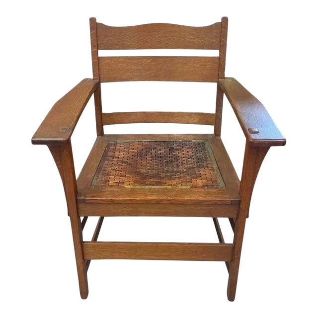Early Stickley Bros Arts and Crafts Mission Prototype Chair For Sale