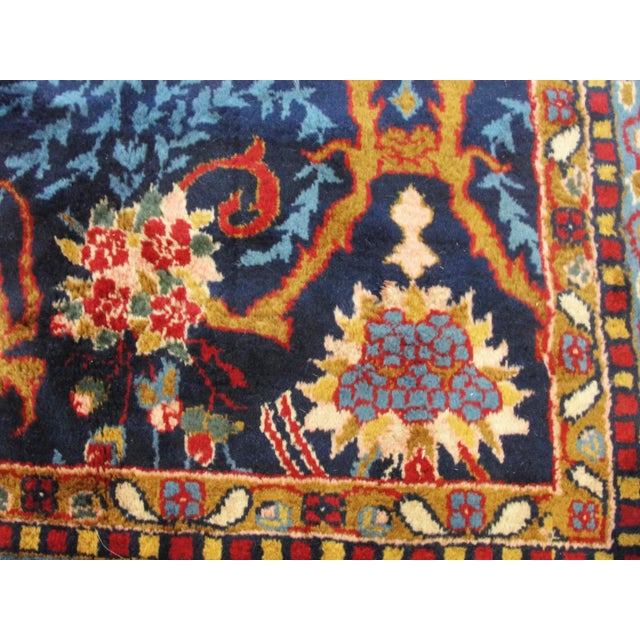 Traditional Antique Indo Agra/ Larestan Carpet, Birds of Love, 6'11" × 17'3" For Sale - Image 3 of 10