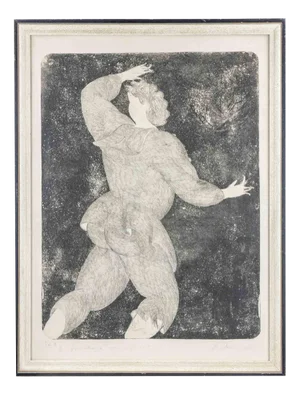 Sandro Chia, Running Boy with Strange Fingers, Etching, 1981