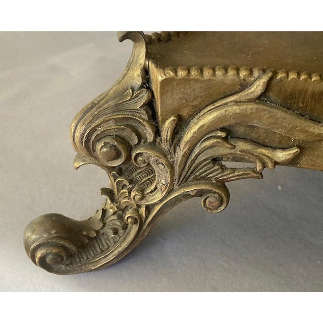 Vintage Solid Brass & Wood, Banded Accent, Occasional Table or Gueridon For Sale - Image 11 of 12