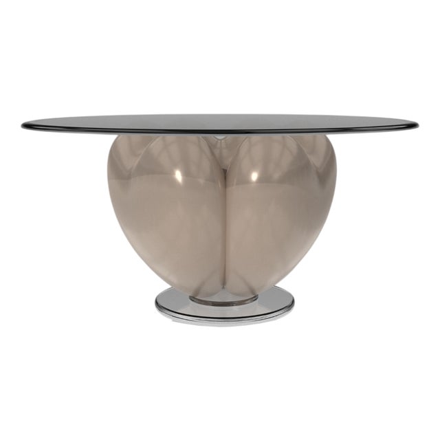 Elvia 3 Hearts Light Oyster Dining Table from Eje-Design For Sale