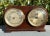 This listing is for a nice antique clock & barometer duo. This piece is of English origin and dates to the Edwardian era....