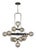 Mid-Century Modern Visual Comfort Modern Viaggio Chandelier LED Smoke and Polished Nickel For Sale - Image 3 of 3