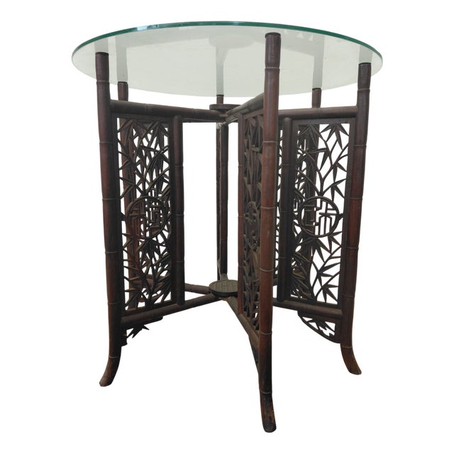 Asian Side Table, 1890s For Sale