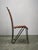 European Brutalist Wrought Iron and Cognac Leather Dining Chair, 1990s For Sale - Image 10 of 14