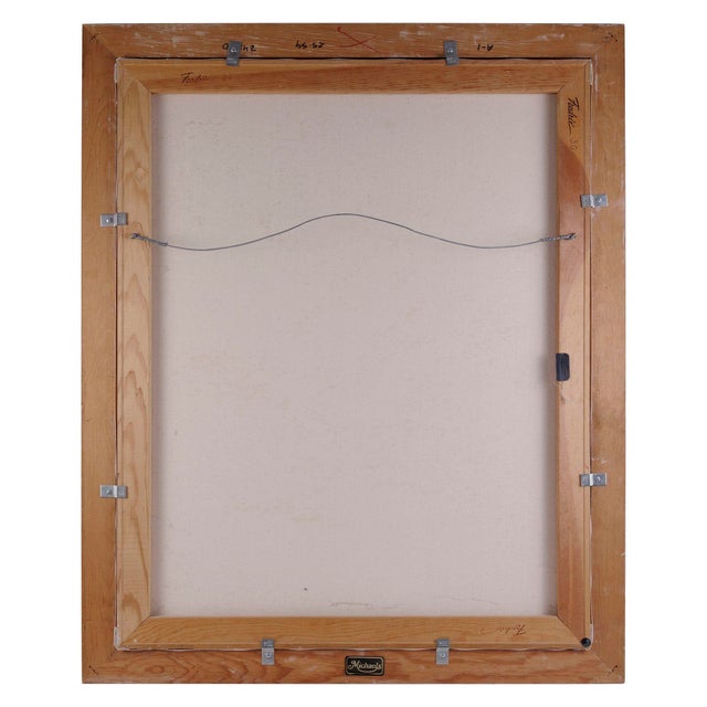 Vintage Unsigned Driftwood in Sandy Wash Oil Painting For Sale - Image 4 of 4