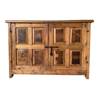 Antique 19th Century French Primitive Handcrafted Oak Sideboard / Buffet For Sale