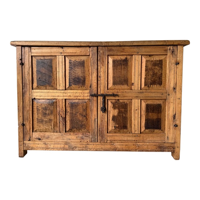 Antique 19th Century French Primitive Handcrafted Oak Sideboard / Buffet For Sale