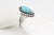 Vintage Southwestern Navajo Style Turquoise Sterling Silver Cuff Bracelet For Sale - Image 9 of 9