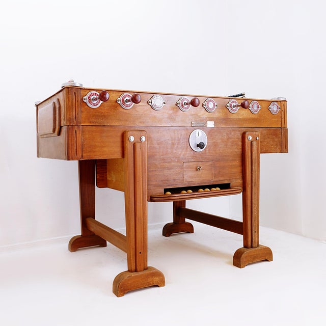 Mid-Century Modern Mid-Century Stella Foosball Table Model Stella Champion, France, 1960 For Sale - Image 3 of 18