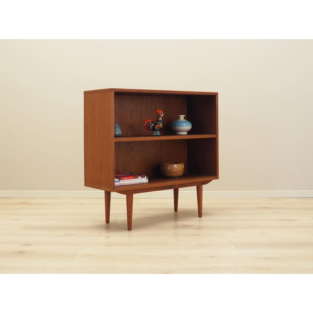 Scandinavian Orange Oak Bookcase For Sale - Image 4 of 11