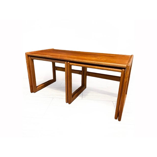 Mid-Century Nest of Three Teak Side Tables, 1970s, Set of 3 For Sale - Image 11 of 13
