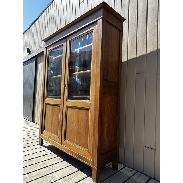 Walnut Display Cabinet, 1890s For Sale - Image 6 of 13