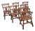 Vintage Cushman Style Solid Wood Maple Dining Chairs, Set of 6 For Sale