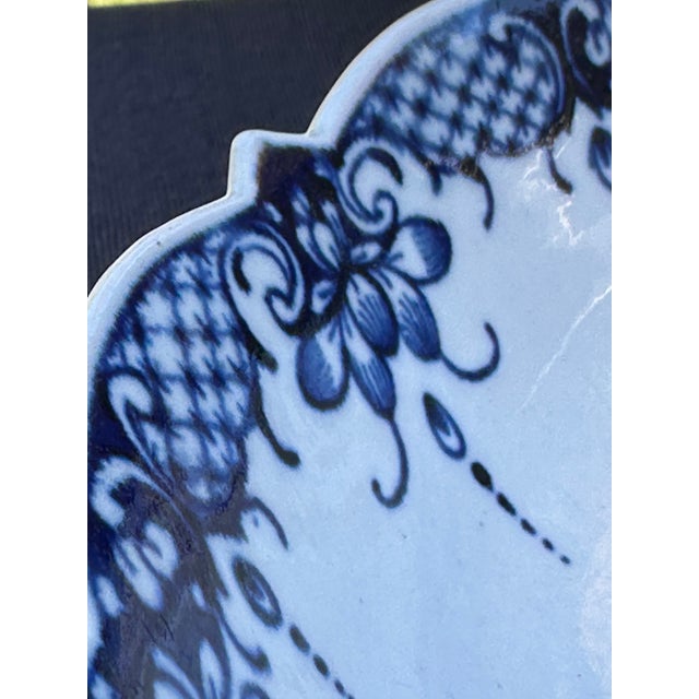 18th Century First Period Worcester Porcelain "Pine Cone" Cress Strainer Set For Sale - Image 14 of 16