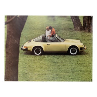 Porsche 911 Poster from Strenger Advertising Agency, 1970s For Sale