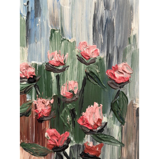 A. Wilén, Floral Impasto, 1960s, Oil on Panel, Framed For Sale - Image 9 of 17