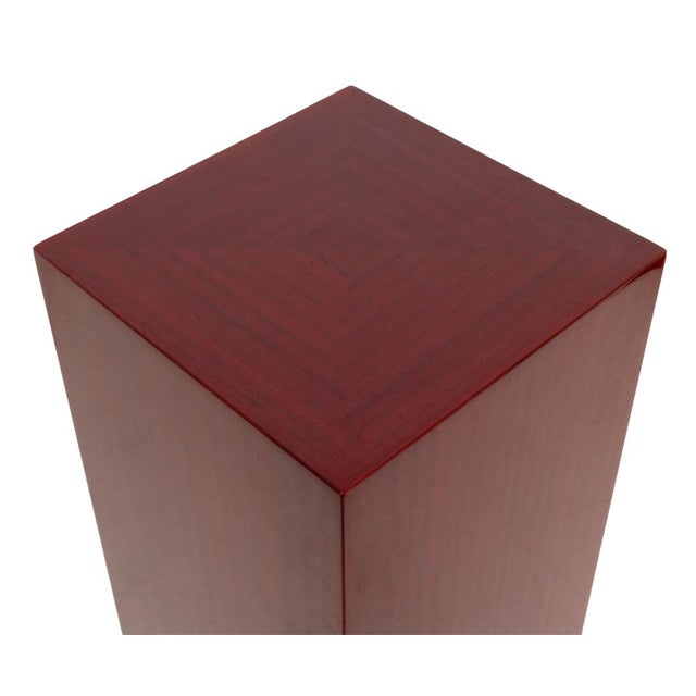 Modern Modern Hardwood Pedestal Stand For Sale - Image 3 of 4