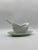 Ceramic Vecchio Ginori Gravy Boat and Ladle in White Saxon Bordered Kaolin Porcelain by Richard Ginori, Florence, Tuscany, Italy, Set of 2 For Sale - Image 7 of 10