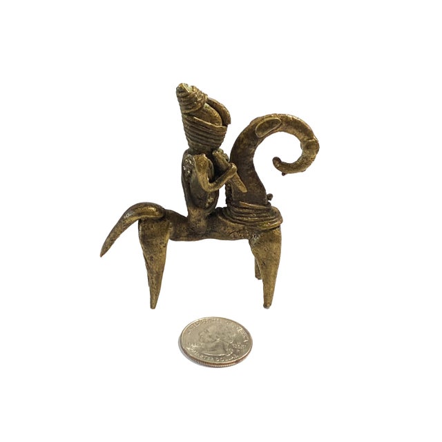 Bronze African Dogon Bronze Horseman Gold Weight Mali For Sale - Image 8 of 8