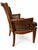 1980s Vintage French Provincial Cane and Striped Upholstered Armchairs — Pair For Sale - Image 5 of 11