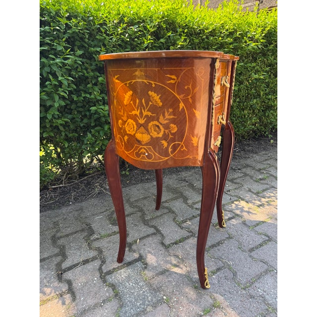 Wood 1980 French Louis XVI Mahogany Bronze Commodes - Pair For Sale - Image 7 of 15