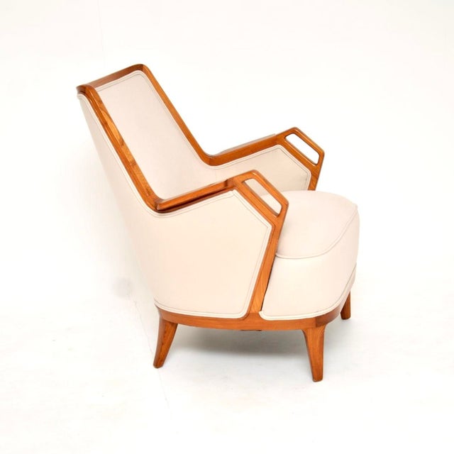 Mid-Century Modern Vintage Swedish Elm Armchair, 1960s For Sale - Image 3 of 11