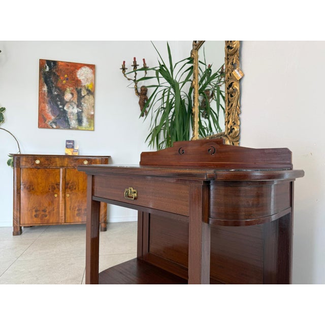 Art Nouveau Side Table in Mahogany, 1920s For Sale - Image 13 of 14