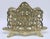 Metal Antique Art Nouveau French Brass Letter Rack / Stationary Holder For Sale - Image 7 of 13