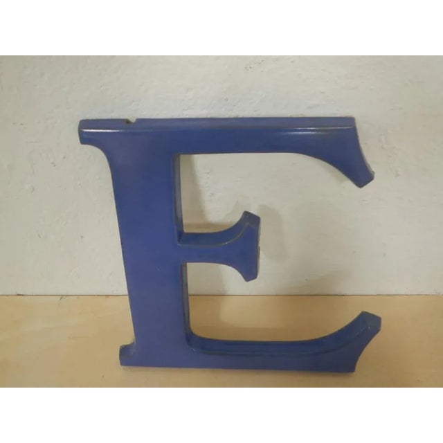 Letter E in Terracotta, 1940 For Sale - Image 9 of 9