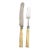 Mid 20th Century Bone Fork and Knife Set From England- 2 Pieces For Sale