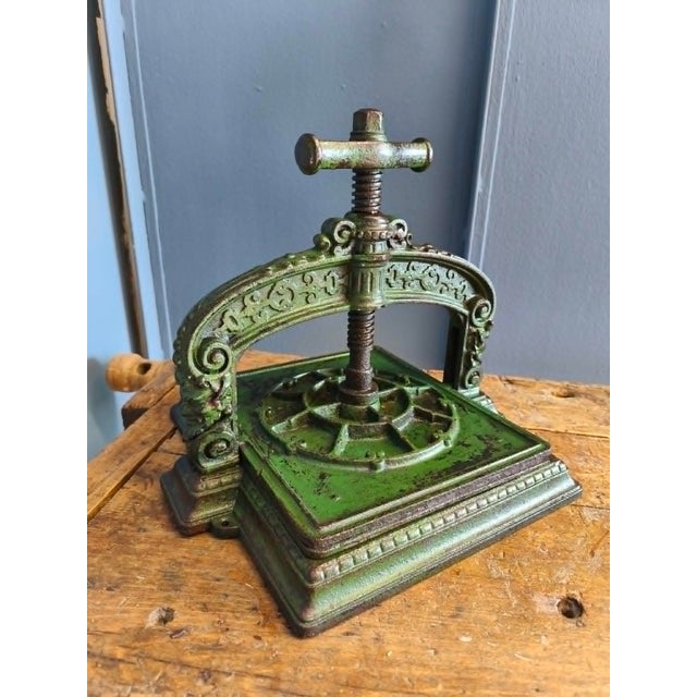 Cast Iron Book Press, Late 19th Century For Sale - Image 6 of 18