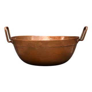 19th Century French Copper Confiture Pan For Sale