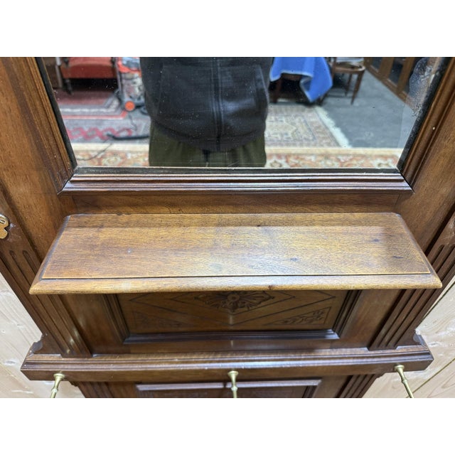 Napoleon III Coat Rack in Wood and Brass For Sale - Image 6 of 8