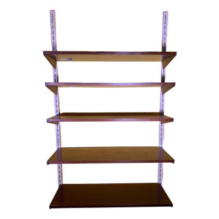 1960s Kai Kristiansen Rosewood Wall Unit, Mid-Century Scandinavian Shelving System For Sale