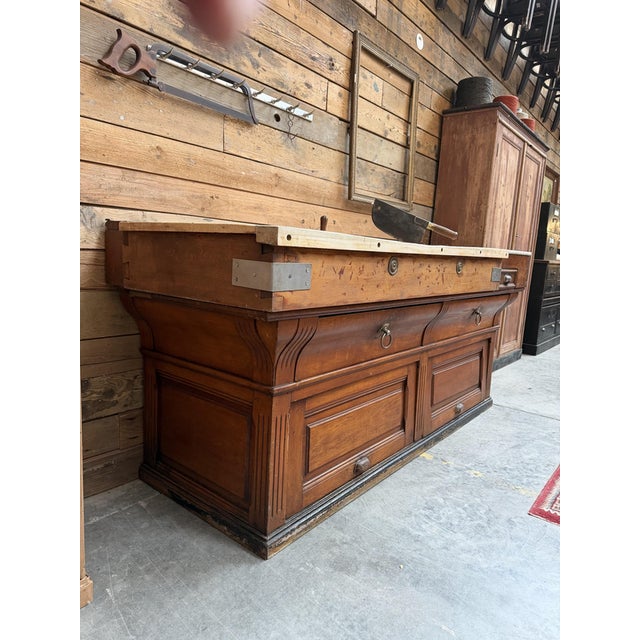 Large Late 19th Century Butcher Block For Sale - Image 13 of 13